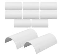 BESPORTBLE 10pcs PVC Pipe Repair Kit Patch with Open Union Leak Fix Coupling Plumbing Repair Sleeve for Sewer Drain Pipe Maintenance and Leak Sealing Clamp