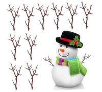 BESPORTBLE 10Pcs Realistic Reindeer Antlers for Crafting - Artificial Deer Antlers Dried Twigs for DIY Snowman - Christmas Decorations and Party Accents for Holiday Crafts and Vase