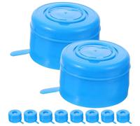 BESPORTBLE 10pcs Reusable Blue Thickened 9.2g Water Jug Cap Replacement Anti-Spill Sealing Lid for Large Bottled Water Suitable for Dispenser Jugs