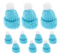 BESPORTBLE 10pcs Santa Claus Christmas Hats Gnome Hats for Crafting Mini Snowman Hats Mini Christmas Hat Ornaments for Crafts Knitting Doll Hats Knitted Santa Hat Miss Small Animals Small Pet