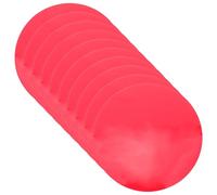 BESPORTBLE 10pcs Self-adhesive Red Warm Light Filter Film for LED Lamps, round Pet Diffuser Sheet Plastic, Colour Correction Light Filters for Video and Dining Areas