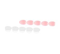 BESPORTBLE 10pcs Semi- Silicone Lip Brush Covers Anti-lost Makeup Protective Caps for Lip Mask Application Travel and Daily Use