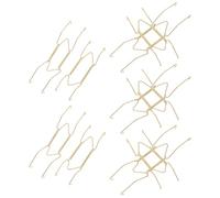 BESPORTBLE 10pcs Shaped Invisible Plate Hangers Heavy Duty Adhesive Hooks for Wall Hanging Decorative Plates and Plants Copper with Easy No-Damage Installation for Home and Commercial Use