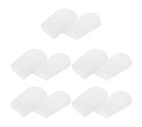 BESPORTBLE 10pcs Silicone Hanger Hook Tips for Wire and Clothes Hangers, and White Non-slip Protective End Caps with Wide Fit and Seasonal Durability for Hot Summers and Cold Winters