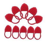 BESPORTBLE 10pcs Small Doll Bags Stylish Crochet Bag for Dolls Handmade Knitting Doll Tote Bags Lovely Crochet Adorable Portable Mini for