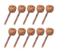BESPORTBLE 10pcs Small Pet Chew for Guinea Pig and Rabbit, Natural Grass and Branch Material, Chewing Fun to Promote Tooth Health, for Small Animal Teeth Care Random Color