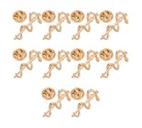 BESPORTBLE 10pcs Snake Caduceus Brooch Pin Stylish Nursing Pins for Doctors Nurses Material for Backpacks Shirts Unique Medical Accessories