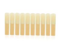 BESPORTBLE 10pcs Soprano Sax Reeds Traditional Woodwind Instrument Replacement Accessories Lightweight Easy to Install for Various Performance Occasions Durable Craftsmanship for Confident