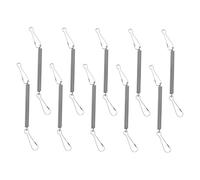 BESPORTBLE 10pcs Stainless Steel Cage Spring Hook Replacement Latch for Small Animal Water Feeders Versatile Clip for Rabbit Hamster Birdcage