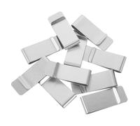 BESPORTBLE 10Pcs Stainless Steel Money Clips Minimalist Wallet Clip for Cards Cash Elegant Durable Design Small Wallet for Men Women Versatile Money Holder for Everyday Use