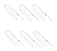 BESPORTBLE 10pcs Stainless Steel Thin Round Snake Chain Necklace 1.2mm Thick 50cm 5cm Extension Women’s Party Choker Jewelry Accessory