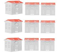 BESPORTBLE 10Pcs Villa Model Creative Sand Table Building Models for Indoor and Outdoor Decoration Miniature Ornaments with Unique Design for Micro Landscape Gardening Decor