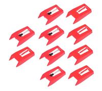 BESPORTBLE 10pcs Vinyl Record Player Needles Turntable Replacement Styluses Plastic Aluminum Stylus Cartridge