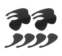 BESPORTBLE 10pcs Waterdrop Guitar Pick Guards Sticker for 40/41 Inch Acoustic Guitar Black Plastic Scratch-resistant Pickguard Protector Sheet Set