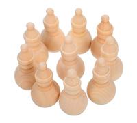 BESPORTBLE 10pcs Wooden Snowman Decorations DIY Peg Dolls for Painting Mini Snowman Figurines for Art Projects and Holiday Crafts
