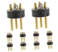 BESPORTBLE 10Pcs Xlr Connector Audio Adapter Plated Pin Microphone Plug for DIY Audio Cables High Conductivity for Sound Compatible with Mixer and Amplifier
