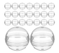 BESPORTBLE 110pcs Mini Clear Capsules For Gumball Machines - Openable Transparent Vending Machine Capsules - 28mm Round Refillable Plastic Empty Ball For Candy Snack