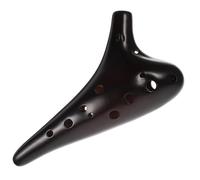 BESPORTBLE 12-Hole Alto Ocarina Pottery Musical Instrument for Beginners C-Tuned Ocarina Flute Protective Bag