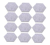 BESPORTBLE 12 Pcs Hexagon Felt Wall Board Tiles Self-Adhesive Decorative Bulletin Board for Displaying Notes and Paintings Easy to Install Suitable for Living Room and Office