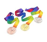 BESPORTBLE 12 pcs Trophy Pattern Medals Gold Silver Bronze Competition Awards for Running Sports School Events Primary Award Ceremony Gifts