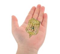 BESPORTBLE 12 Scale Dollhouse Accessory Decorative Mini Bird Cage Ornament for Dollhouse Scene and Craft Decor