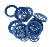 BESPORTBLE 12 Sets Blue American Style Fishing Net Branching Line Horn Cast Net Tool Accessories Hand Rope Kit for Efficient Fish Catching