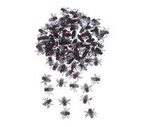 BESPORTBLE 120pcs Realistic Fake Flies Plastic Insect Figures for Halloween April Fools Day Pranks Social Media Photography Props Compact Mini Decorative
