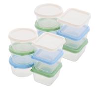 BESPORTBLE 12pcs Airtight Small Food Storage Containers with Lids Stackable Refrigerator Organizer Boxes for Salad Fruits Vegetables Meat Space-saving Multiuse Lunch Prep Cases for Work and