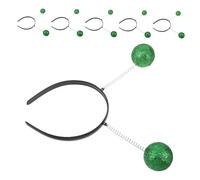 BESPORTBLE 12pcs Alien Antenna Headband Boppers with Glitter Balls Lightweight Foam Martian Accessories for Space Themed Parties Comfortable Halloween Cosplay Hair Hoops Festive Dress Up