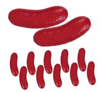 BESPORTBLE 12PCS Artificial Hot Dog Models Hollow Realistic Fake Sausages for Food Meat Display Props Classroom Teaching Market Restaurant Decoration Photography Supplies