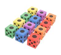 BESPORTBLE 12pcs Big Eva Foam Playing Dice Random Colors for Boy Girl Games Classroom Activities Outdoor Fun Soft Lightweight Educational Toys for Early Learning