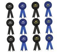 BESPORTBLE 12pcs Birthday Award Ribbons with Cloth Material Elegant First Place Pins for Youth Party Decorations and Competitions Stylish Birthday Badges for Adults and Party Supplies