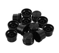 BESPORTBLE 12pcs Black Potentiometer Volume Knobs Replacement for Mixer Dj Controller Amplifier Audio Equipment with Ergonomic Grip and Smooth Rotation