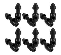 BESPORTBLE 12pcs Black Rubber Spearfishing Wishbones Inserts for Diving Band Replacement, Underwater Fish Accessories for Divers Maintenance and Repair