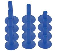 BESPORTBLE 12pcs Blue Plastic Cymbal Sleeves for Drum Kit, Stylish Appearance, Protects the Drum and Extends Service Life, Cymbal Replacement Accessories for Percussion Players