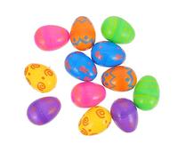 BESPORTBLE 12pcs Bright Plastic Fillable Easter Eggs Creative Empty Decorative Eggs for Easter Party Decorations Lifelike Ornaments to Enhance Festive Home and Tabletop Display