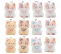 BESPORTBLE 12pcs Cat Charms Cute Animal Charm Pendants Lovely Cat Pendants for DIY Necklace Bracelet Earrings Keychain Craft Jewelry Making