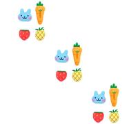 BESPORTBLE 12pcs Catnip Plush Toy Cartoon Fruit Shapes for Chewing Biting Interactive Play for Kittens Senior Cats Engaging Catnip Chew for Indoor Fun