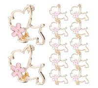 BESPORTBLE 12pcs Cherry Blossom Lapel Pins with Cute Dog Shape Alloy Brooches, Decorative and Resistant to Fading Accessories for Hats and Dresses, for Formal Occasion and Daily Match