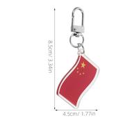 BESPORTBLE 12pcs Chinese Flag Keychain: Chinese Flag Keyring Ornaments - China National Day Pendant For Men Women Patriotic Events Bag Decorations Presents