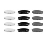 BESPORTBLE 12pcs Christian Scripture Bracelets Unisex Silicone Wristbands with Inspirational Quotes for Graduation Events Religious Gatherings and Everyday Wear Black White and Gray