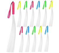 BESPORTBLE 12Pcs Colorful Fiber Optic LED Glow Wands Flashing Light Up Sticks with Comfortable Handle for Parties Concerts Music Festivals and Fun Celebrations