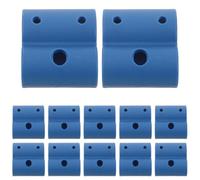 BESPORTBLE 12Pcs Commode Chair Tube Holder Clamps 8-Shaped Plastic Pipe Clips for Toilet Seat Mounting Bracket Replacement Parts Suitable for Seniors Bedside Raised Toilet Seat 22Mm/27.5Mm