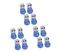 BESPORTBLE 12pcs Cotton Comfortable Knitted Pet Ankle Socks for Dogs Random Colors for Indoor Traction and Paw