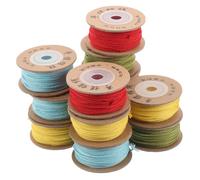 BESPORTBLE 12pcs Cotton String for Bracelet Making Handwoven Chinese Knotting Cord Thick Beading Thread for Bracelets and Necklaces Lake Fruit