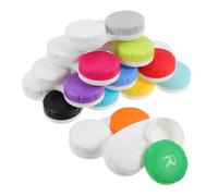 BESPORTBLE 12pcs Daily Contact Lenses Storage Box Made of Sturdy Plastic, Portable Small Contacts Lens Holder that Protects Eye Lenses from Damage, for Work and Class Use by Short-sighted
