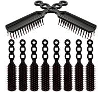 BESPORTBLE 12pcs Detangling Hair Brushes Set Gentle Massage Combs for All Hair Types Durable Practical for Home Hotels and Care Packages