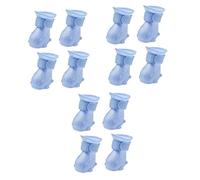 BESPORTBLE 12pcs Dog Rain Boots Tep Material Breathable Comfortable Pet Shoes for Dogs Easy to Wear Stickers for Rainy Days