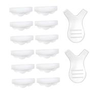 BESPORTBLE 12pcs Eyelash Perming Tool with Silicone Eye Pads and Y Shaped Comb Reusable Eyelash Curler Kit for Natural Lifted Curl Easy Use Makeup Accessory for Bigger Eyes Maintenance