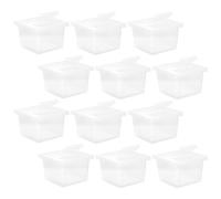 BESPORTBLE 12pcs Faunarium Reptile Box Plastic Multi-function Keeper with Breathable Hole for Household Use, Portable Reptile Cage Suitable for Crickets and House Lizards